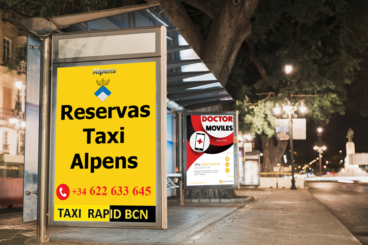 Reserve su Taxi Alpens en Barcelona ☏ 622 633 645
