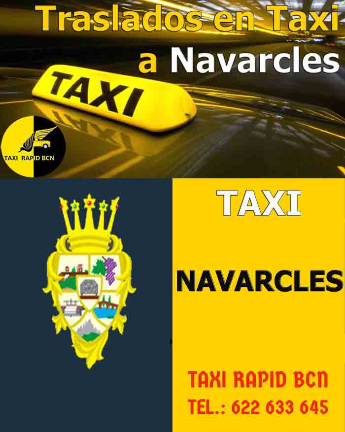 Servicio de Taxi Navarcles desde Barcelona