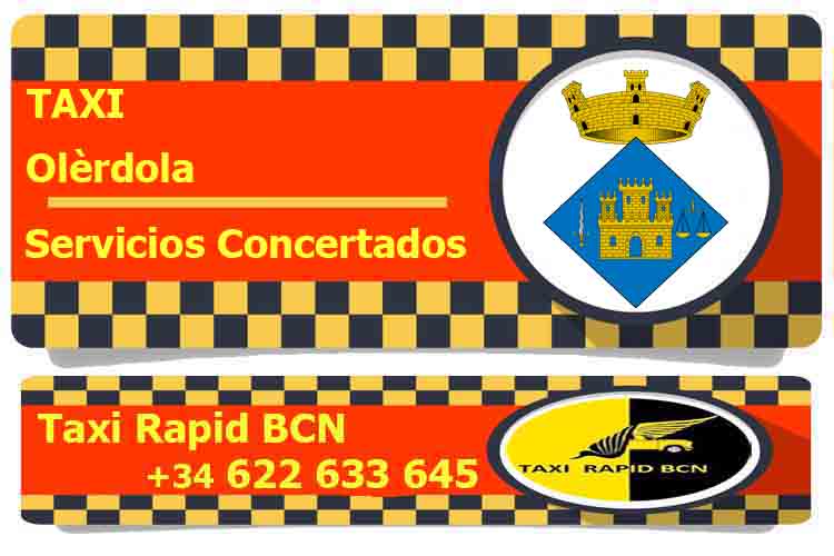 Taxi Barcelona a Olèrdola