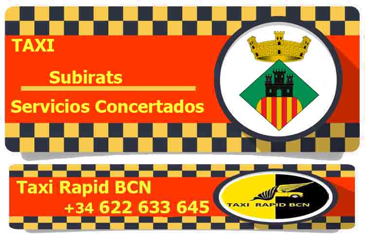 Taxi Barcelona a Subirats